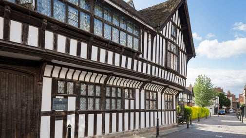 Greyfriars House, which contains Greyfriars Apartment, viewed from Friar Street, Worcestershire